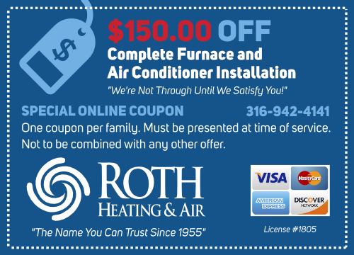 Roth Heating & Air - $150.00 Off Coupon Complete Furnace and AC Installation